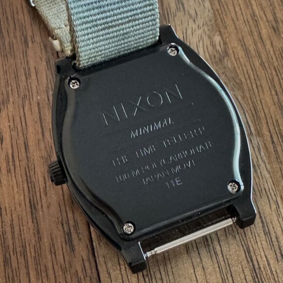 Nixon Time Teller Minimal Watch in Black w/ NATO Strap - Picture 4 of 6